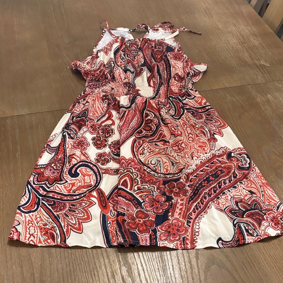SHEIN Dresses & Skirts - SHEIN Red and Blue Paisley Casual Dress
